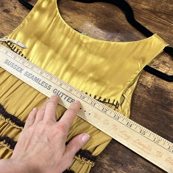 $398 Max Studio Silk & Crocheted Baby Doll Dress XS - Picture 5 of 5